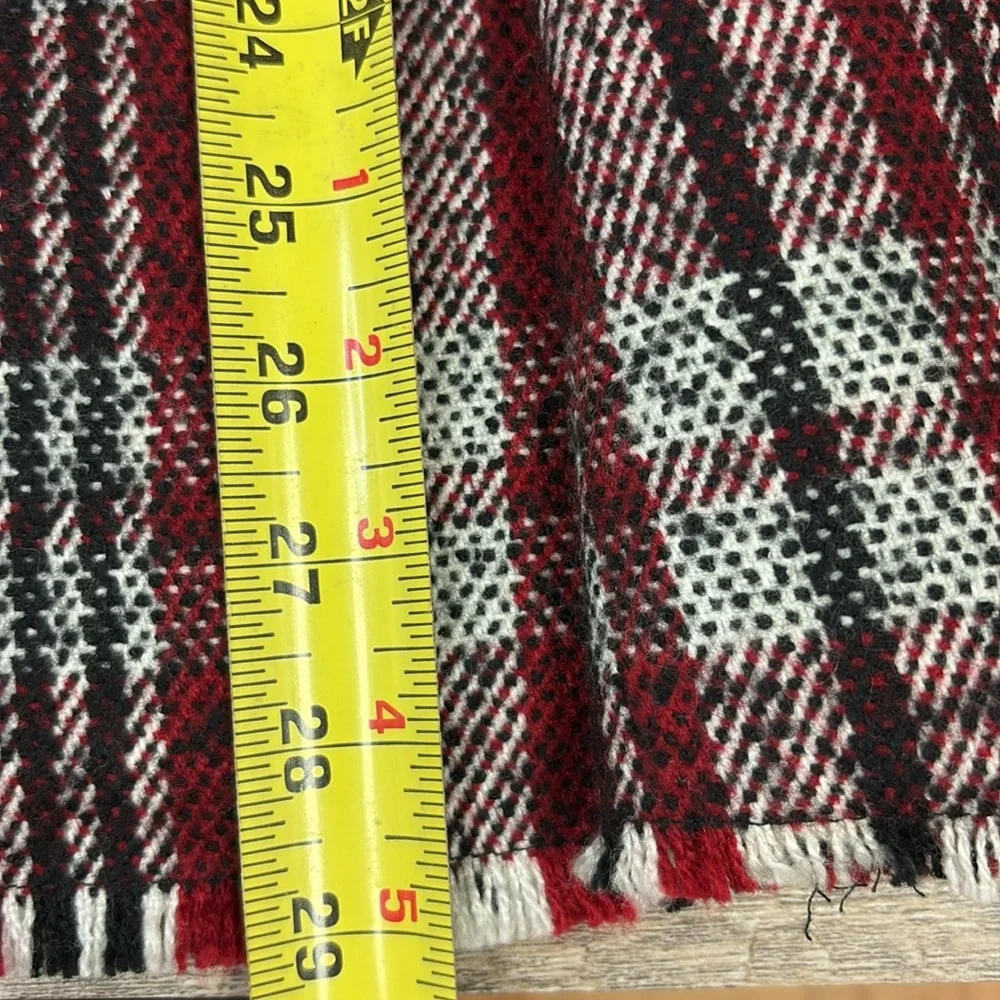 O2SKY Z:RO TO SKY Plaid Tweed Trumpet Midi Skirt Size M